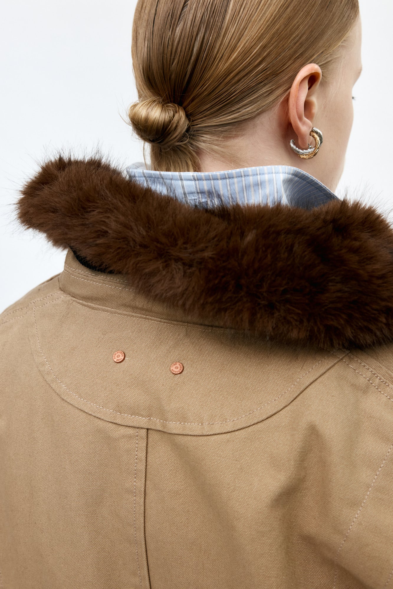 Andersson Bell - Unisex Ortega Washed Cotton Jacket (Beige) product image 11 | TRAB K-Fashion Australia