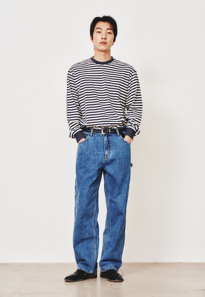 Art if acts - French Stripe Long Sleeve (Navy) product image 4 | TRAB K-Fashion Australia