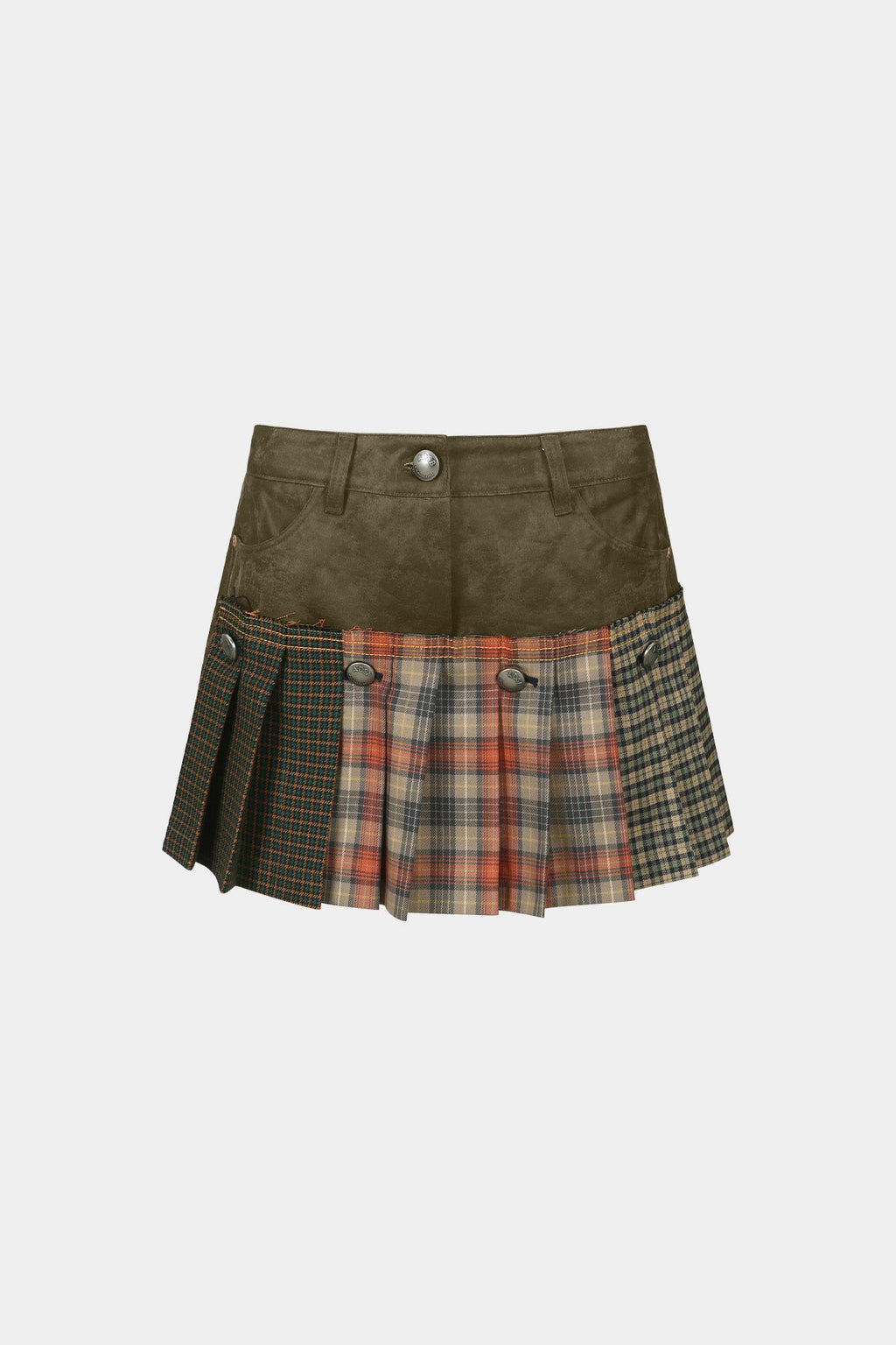 Andersson Bell - Molly Faux-Leather Micro Detachable Skort (Multi) product image 12 | TRAB K-Fashion Australia