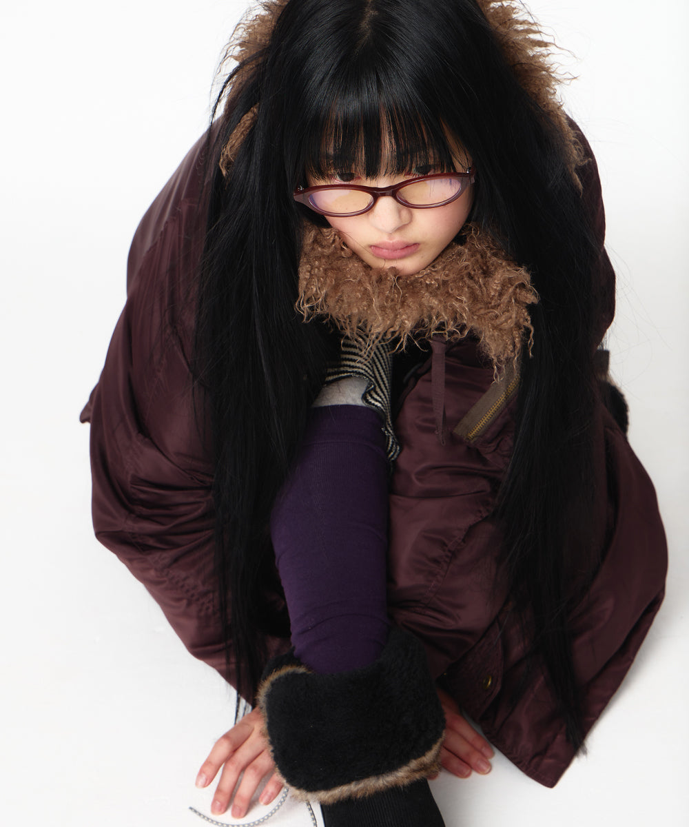 Coyseio - Hooded Field Down Jacket (Wine) product image 4 | TRAB K-Fashion Australia