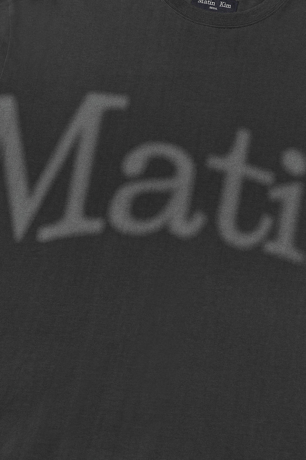 Matin Kim - Big Arch Logo Top (Charcoal) product image 4 | TRAB K-Fashion Australia