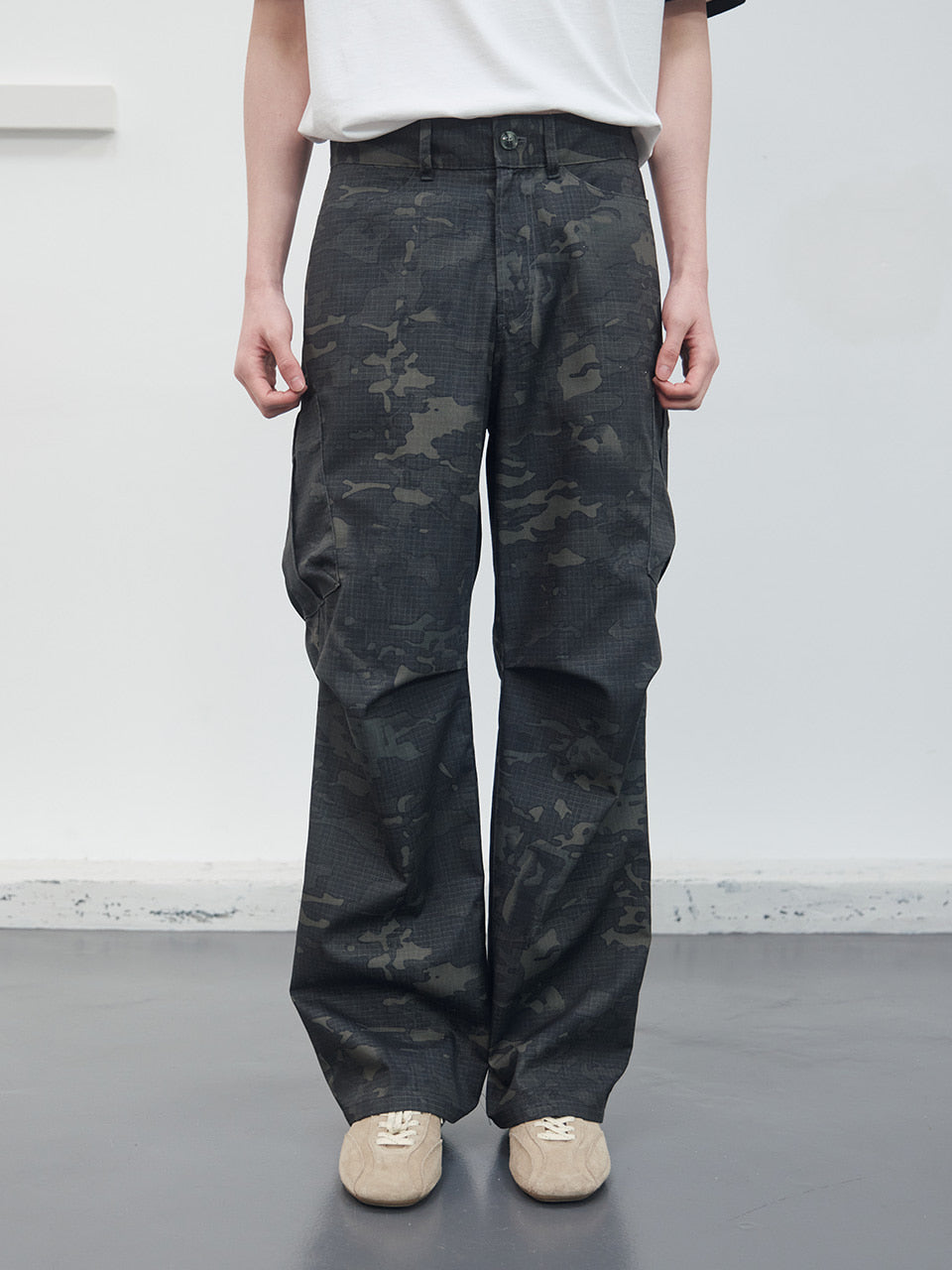 Kijun - Reverse Camouflage Pants (Black) product image 1 | TRAB K-Fashion Australia