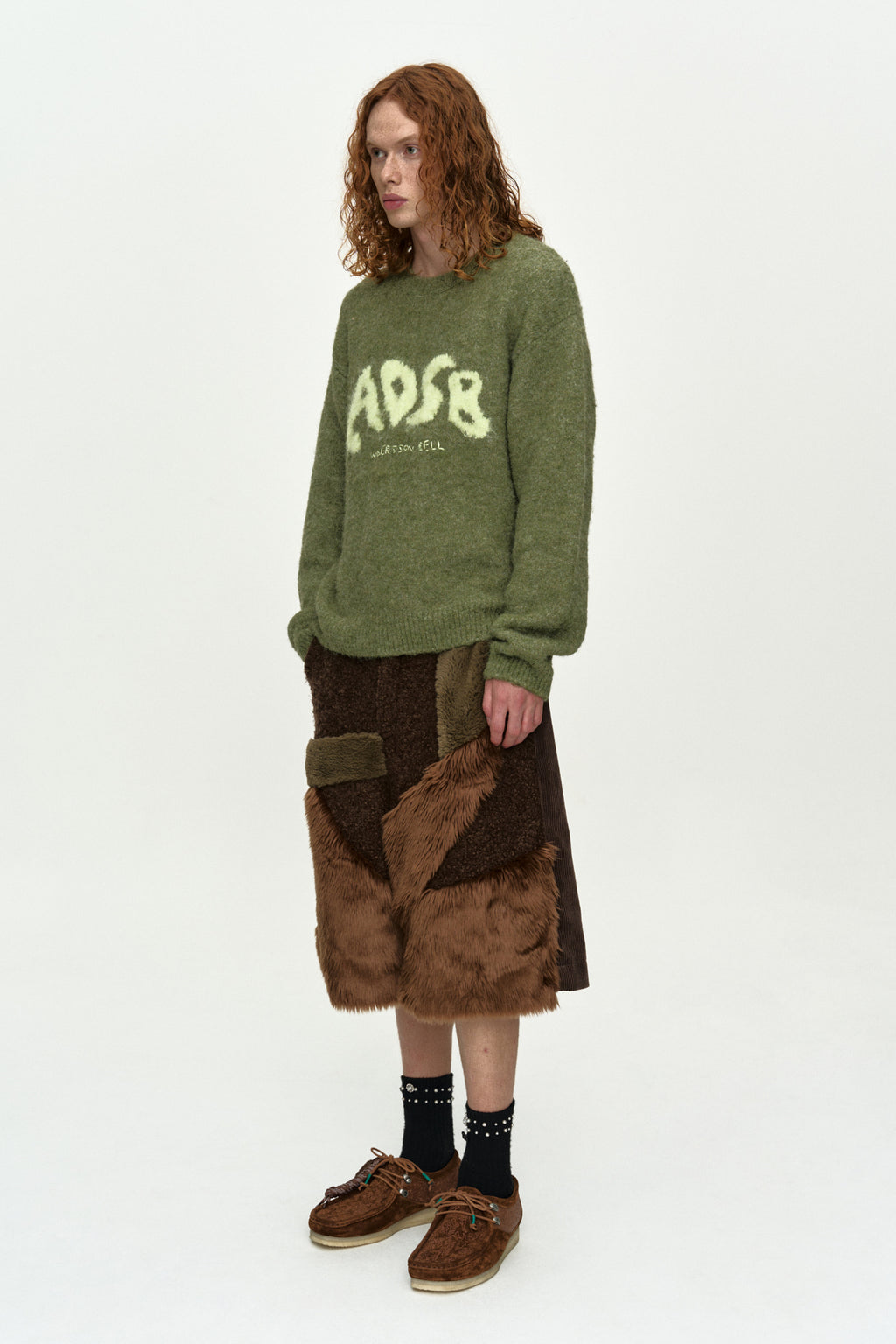Andersson Bell - Adsb Intarsia Crew-Neck Sweater (Green) product image 3 | TRAB K-Fashion Australia