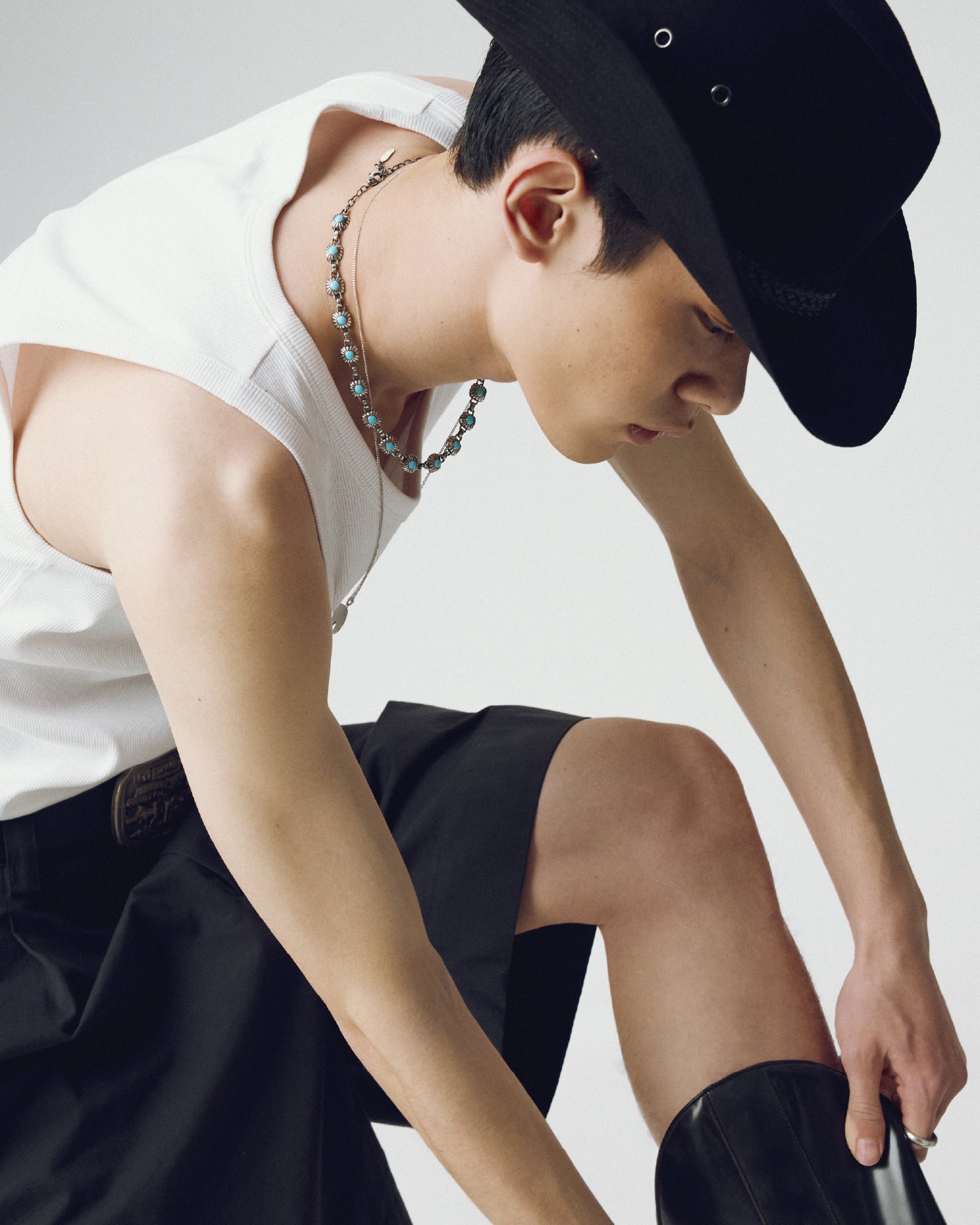 Numbering - Square Concho Link Necklace #8780 product image 1 | TRAB K-Fashion Australia