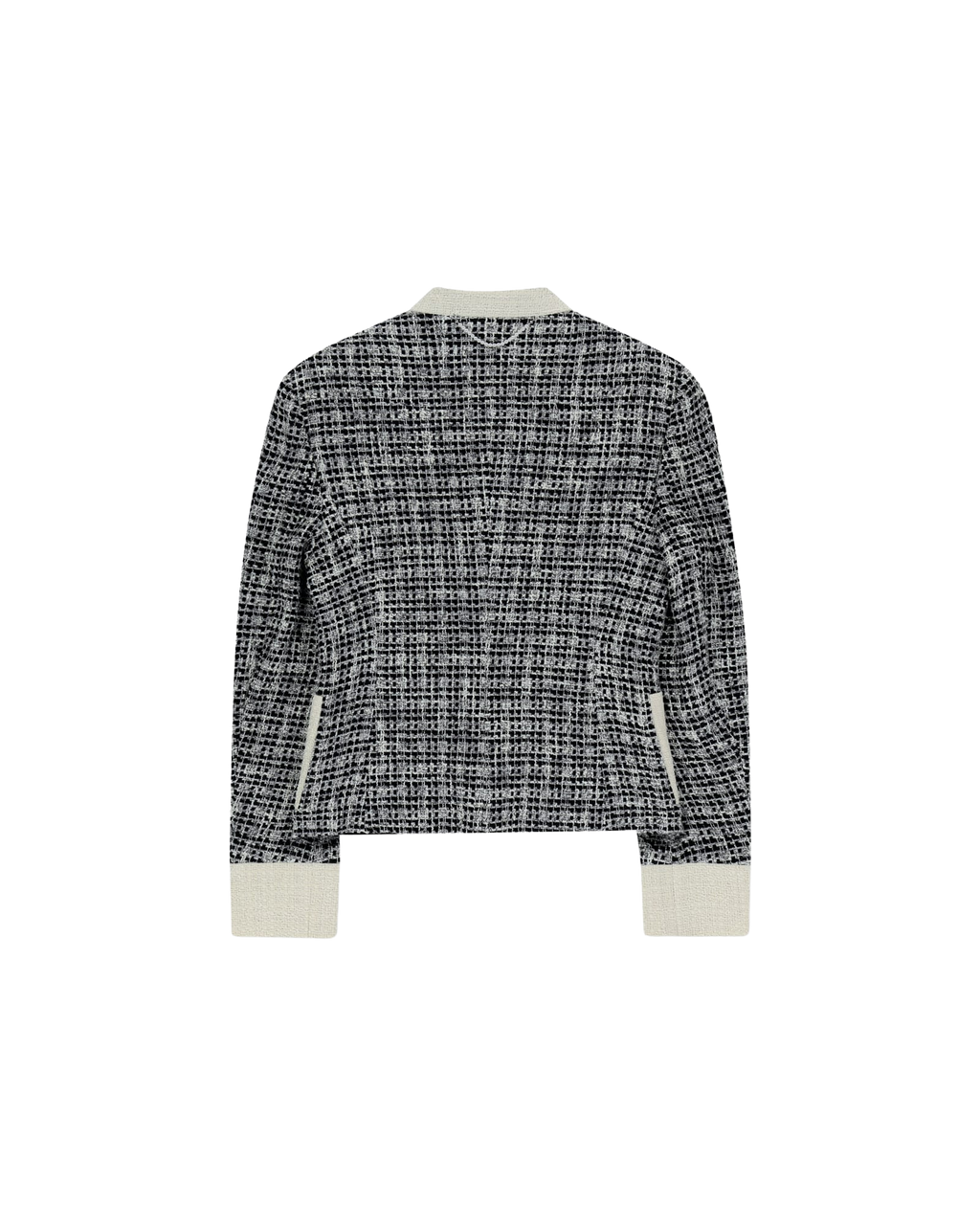 Kimhe Kim - Malevich Cropped Tweed Jacket (Black/White) product image 13 | TRAB K-Fashion Australia