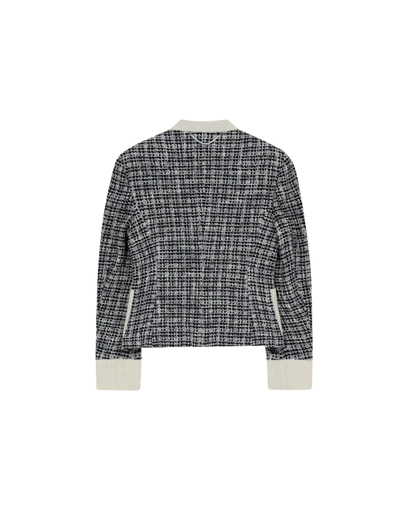Kimhe Kim - Malevich Cropped Tweed Jacket (Black/White) product image 13 | TRAB K-Fashion Australia