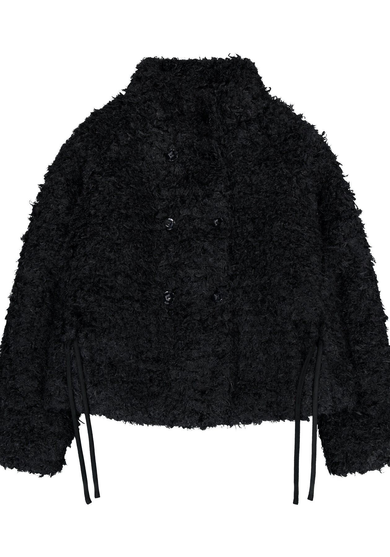 Coyseio - Hairy Fur Jacket (Black) product image 2 | TRAB K-Fashion Australia