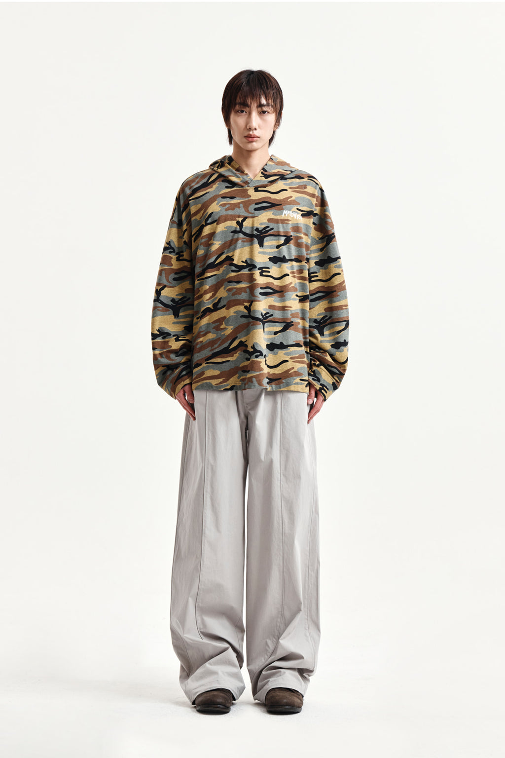 Matin Kim - Multi Panel Wide Pants (Light Grey) product image 10 | TRAB K-Fashion Australia