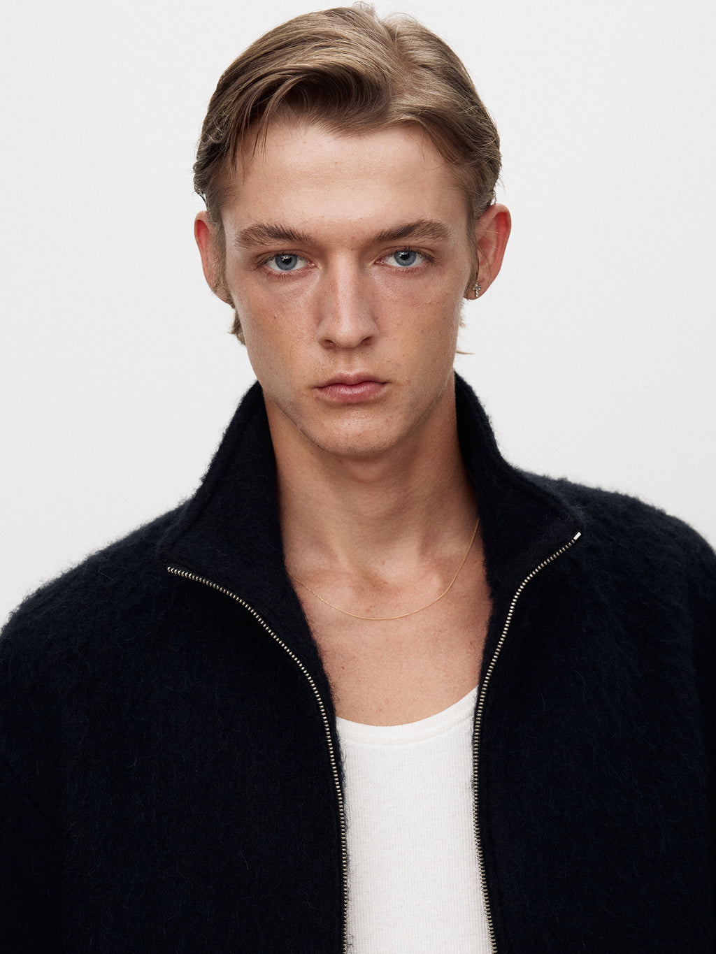 Tonywack - Wool Alpaca Zippered Jacket (Navy) product image 9 | TRAB K-Fashion Australia