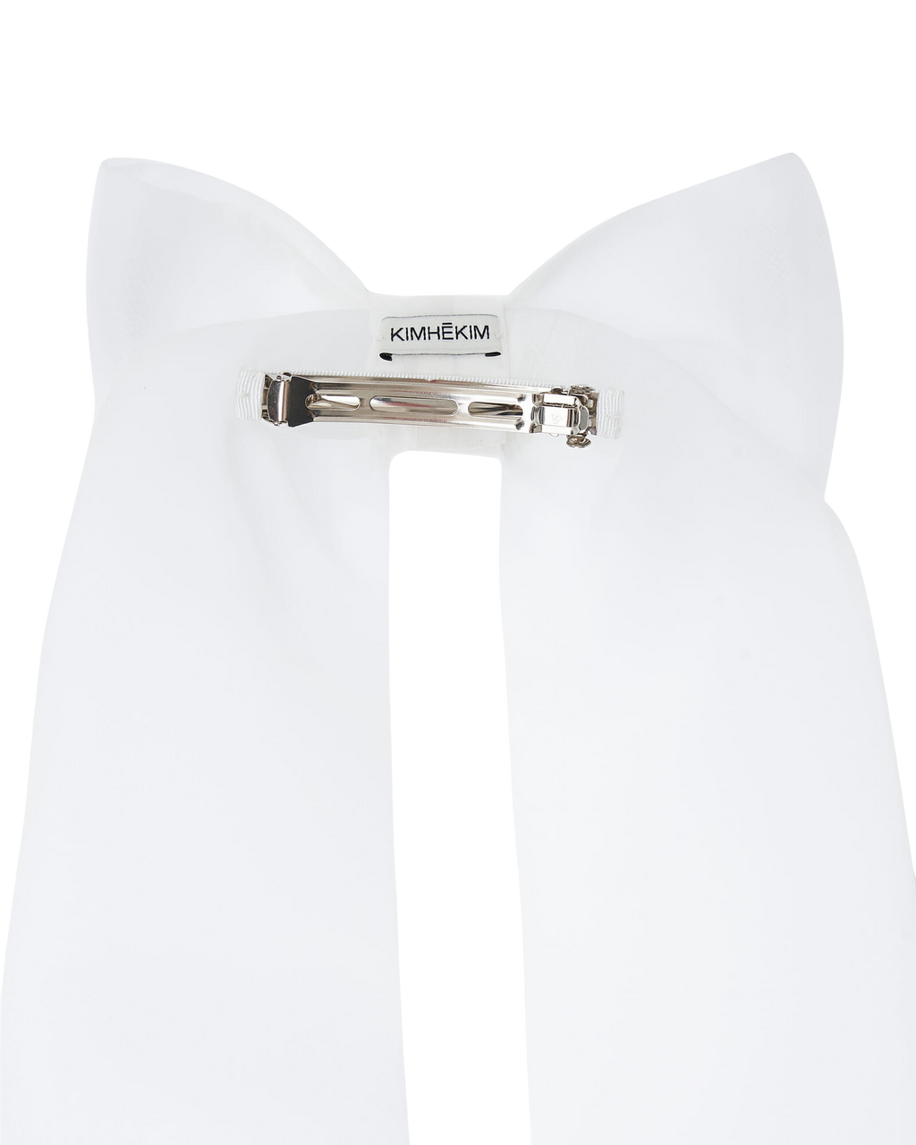 Kimhe Kim - Medium Ribbon Hair Clip (White) product image 10 | TRAB K-Fashion Australia