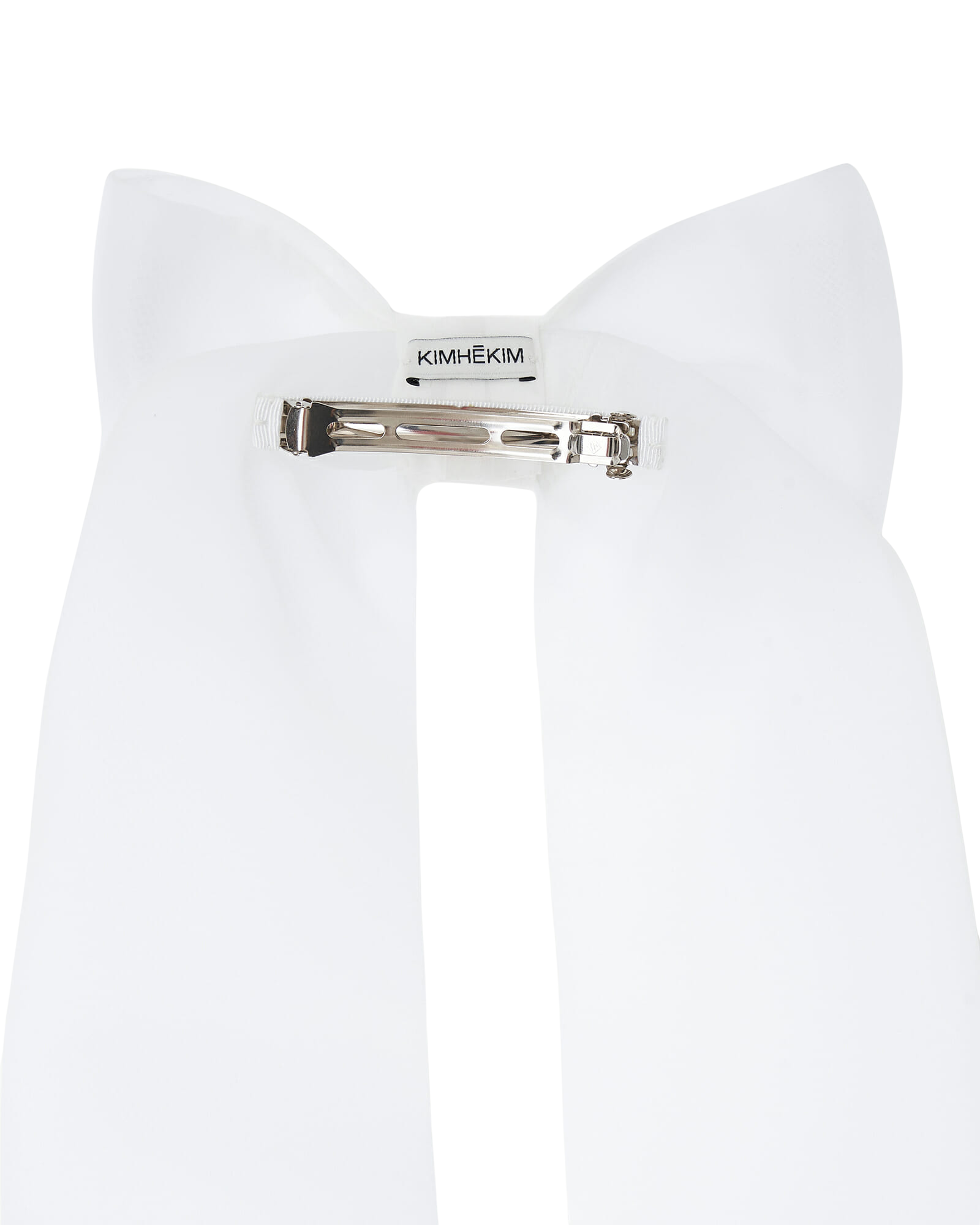 Kimhe Kim - Medium Ribbon Hair Clip (White) product image 10 | TRAB K-Fashion Australia