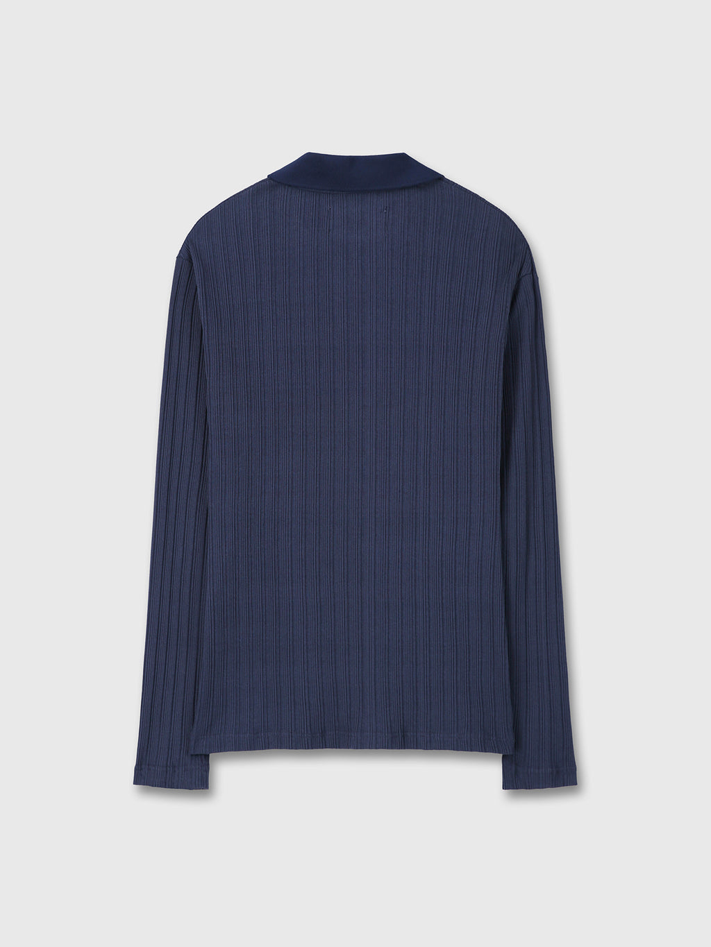 Tonywack - Easy Pleats Slim Polo Shirt (Navy Blue) product image 9 | TRAB K-Fashion Australia