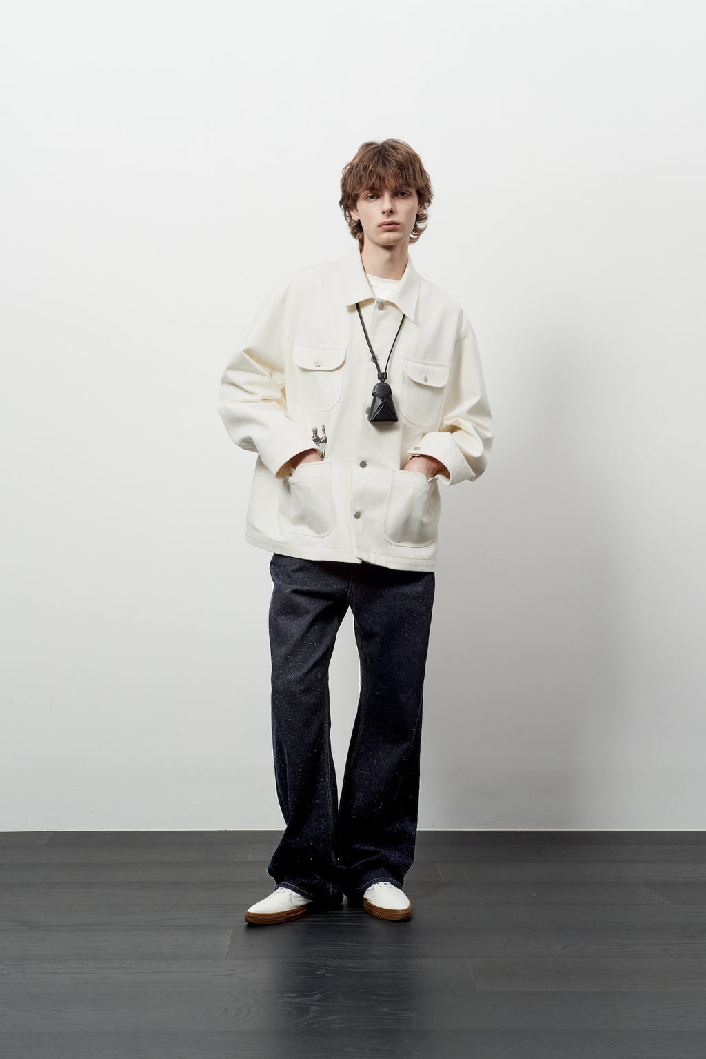 Stu - Printing Work Jacket (Cream) product image 6 | TRAB K-Fashion Australia