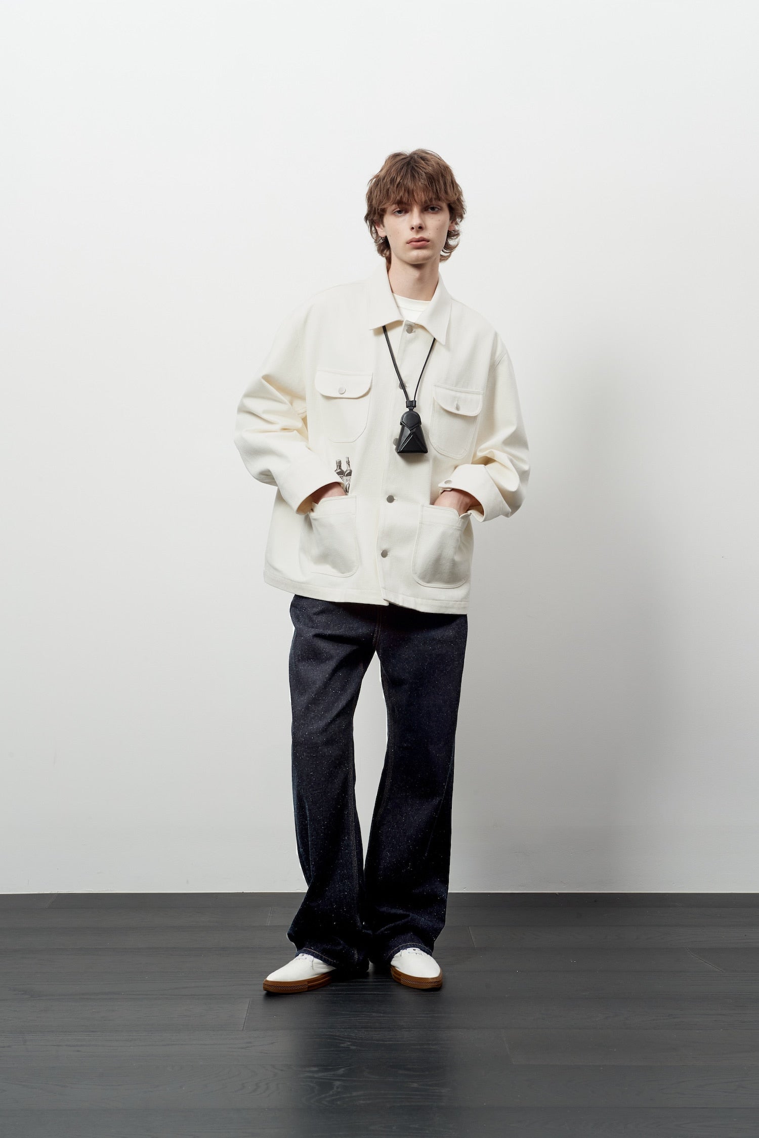 Stu - Printing Work Jacket (Cream) product image 6 | TRAB K-Fashion Australia