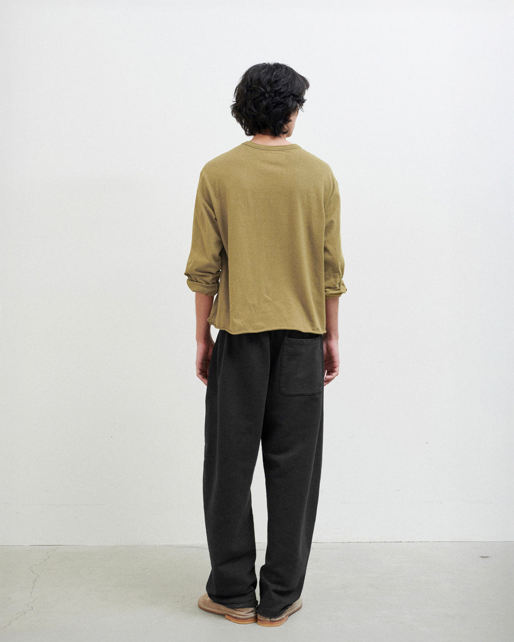 Brownyard - Cut Off Long Sleeve (Khaki) product image 3 | TRAB K-Fashion Australia