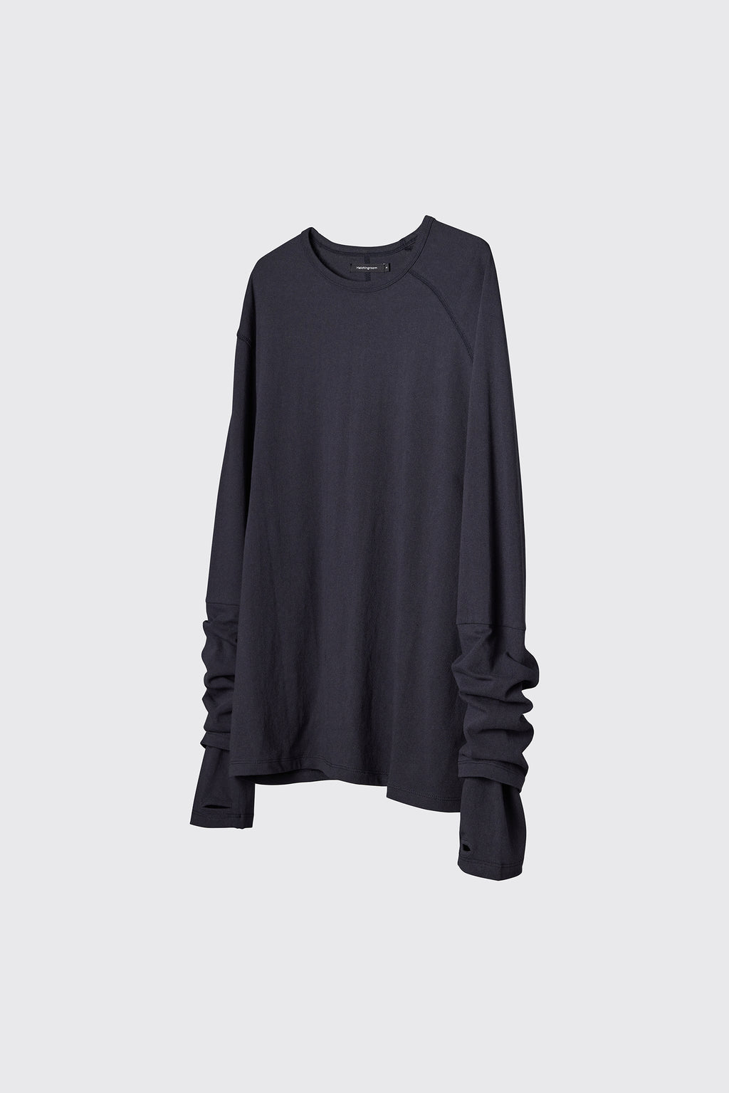 Hatchingroom - Double Sleeve Tee Blue (Charcoal) product image 2 | TRAB K-Fashion Australia