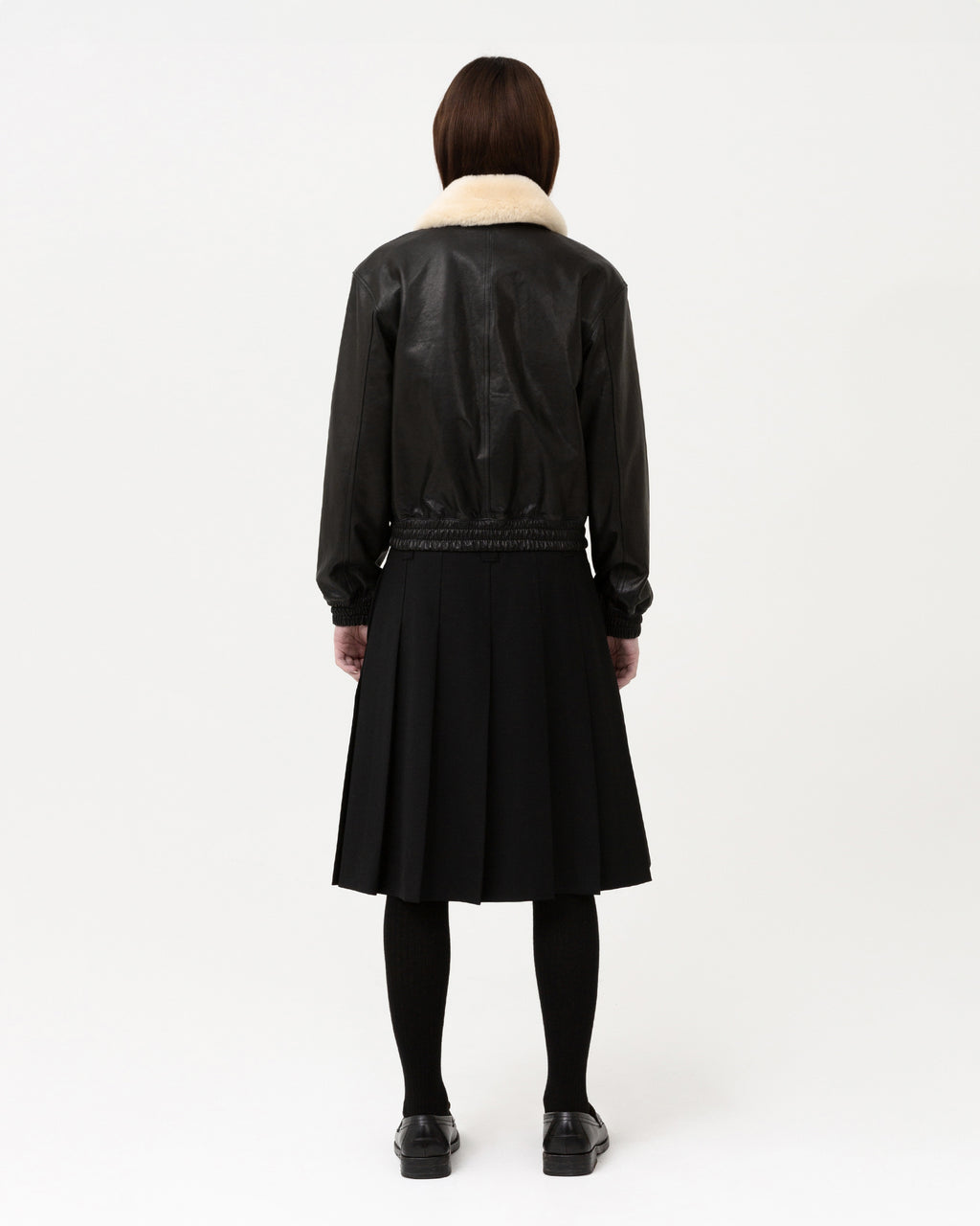 Brownyard - A-2 Leather Jacket (Black) product image 2 | TRAB K-Fashion Australia
