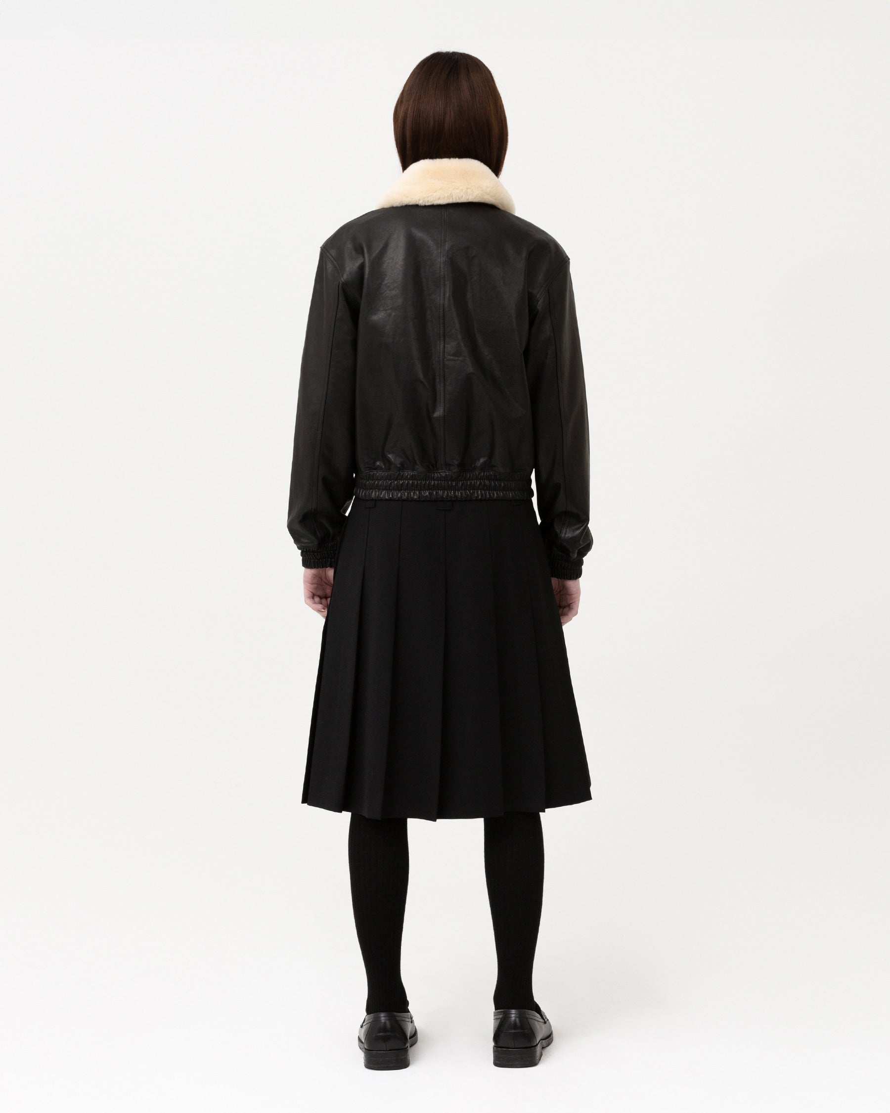 Brownyard - A-2 Leather Jacket (Black) product image 2 | TRAB K-Fashion Australia