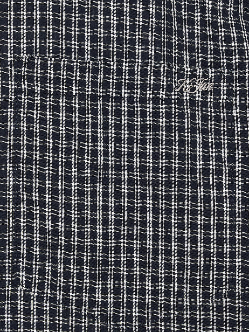 Kijun - Ivy Classic Check Shirt (Navy) product image 8 | TRAB K-Fashion Australia