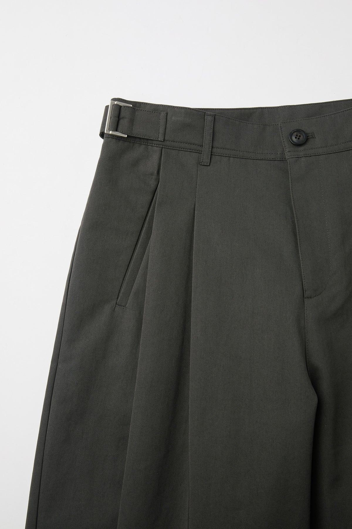 Coor - Cinched Side Heavy Chino Pants (Charcoal) product image 5 | TRAB K-Fashion Australia