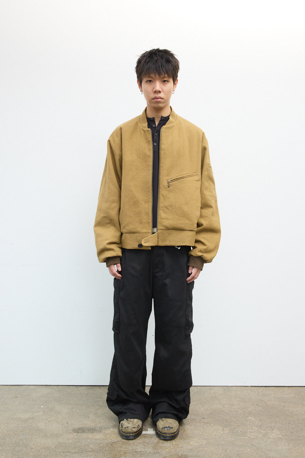 Hatchingroom - Hairy Bomber Jacket (Camel) product image 12 | TRAB K-Fashion Australia