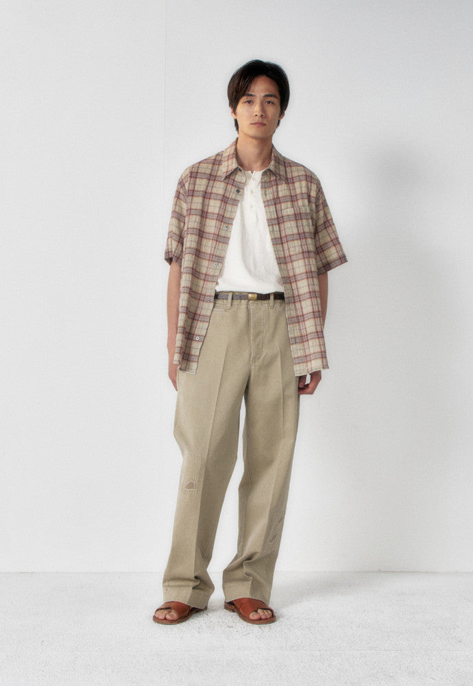 Art if acts - Vintage Check Half Shirt (Jade) product image 2 | TRAB K-Fashion Australia
