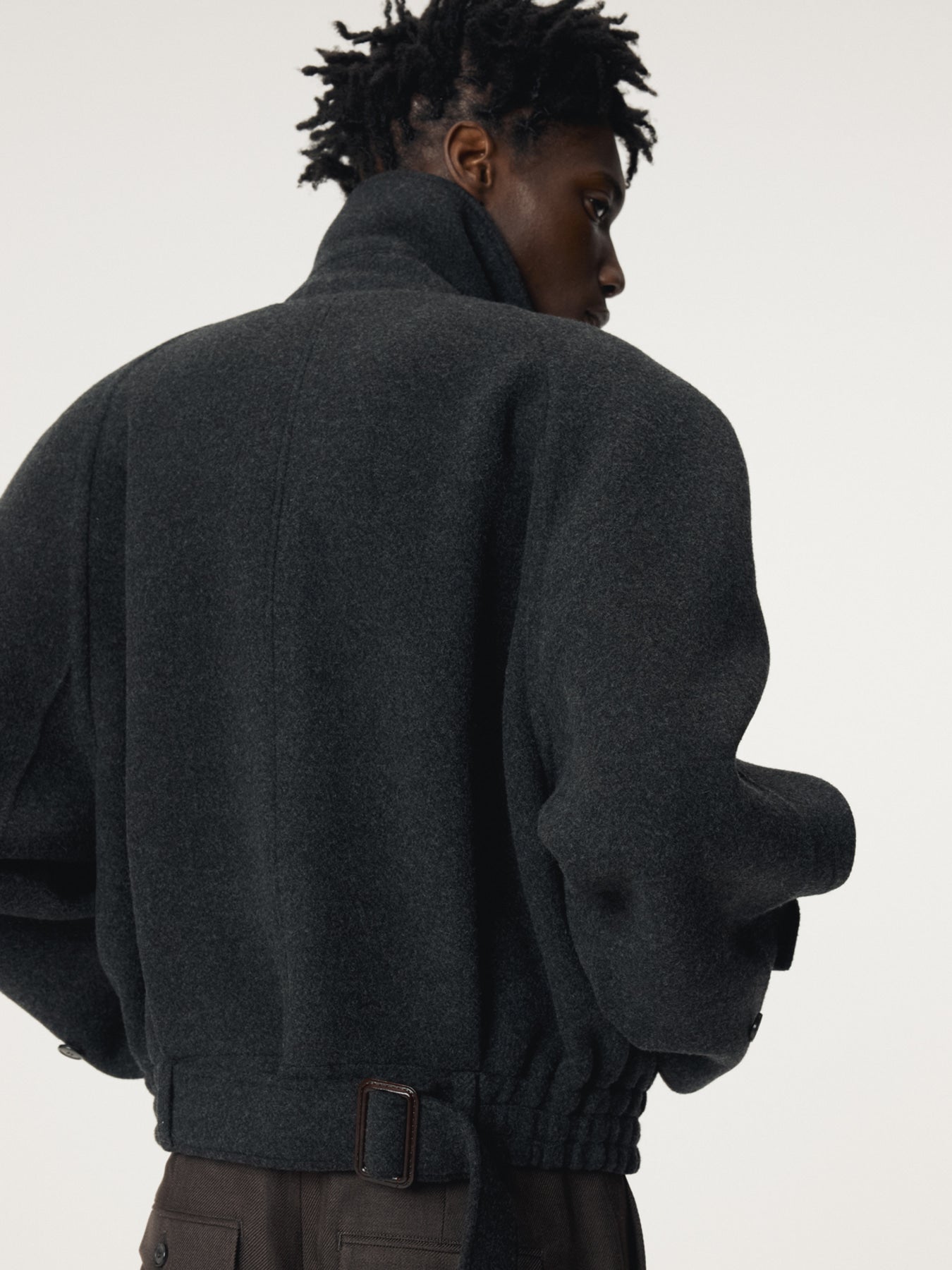 Recto - Reglan Sleeves Wool Jumper (Charcoal Grey) product image 8 | TRAB K-Fashion Australia