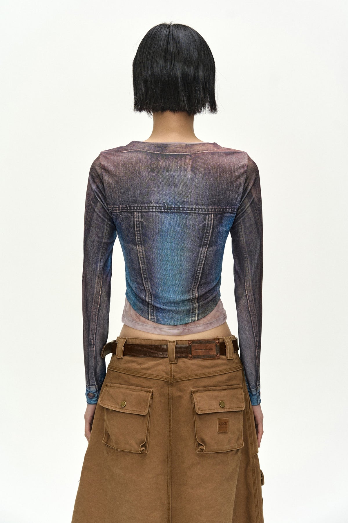 Andersson Bell - Cargo Pocket Wrap Skirt (Brown) product image 7 | TRAB K-Fashion Australia