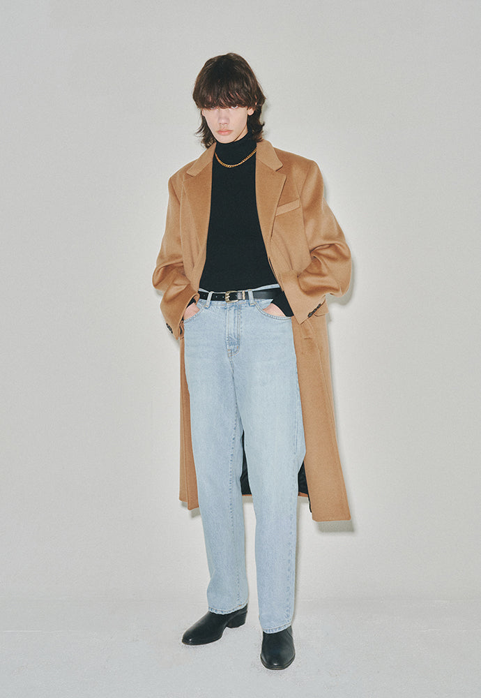 Tonywack - Cashmere Single-Breasted Tailored Coat (Camel) product image 4 | TRAB K-Fashion Australia