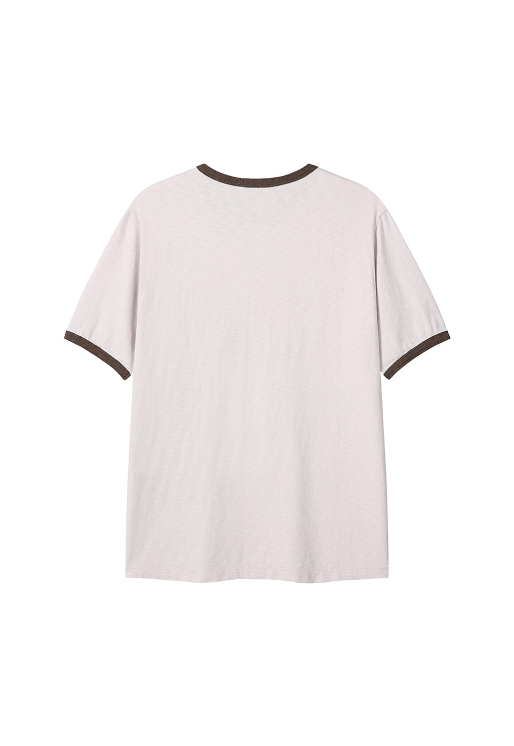 Art if acts - Slub Ringer Tee (Oat/Brown) product image 7 | TRAB K-Fashion Australia