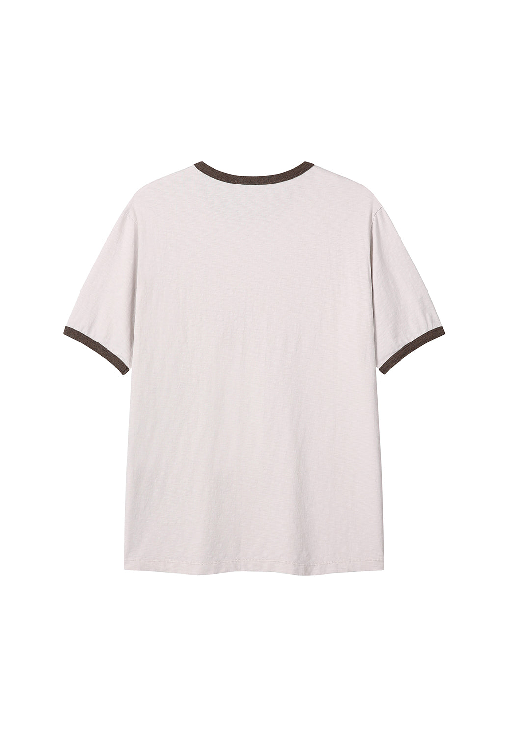 Art if acts - Slub Ringer Tee (Oat/Brown) product image 7 | TRAB K-Fashion Australia