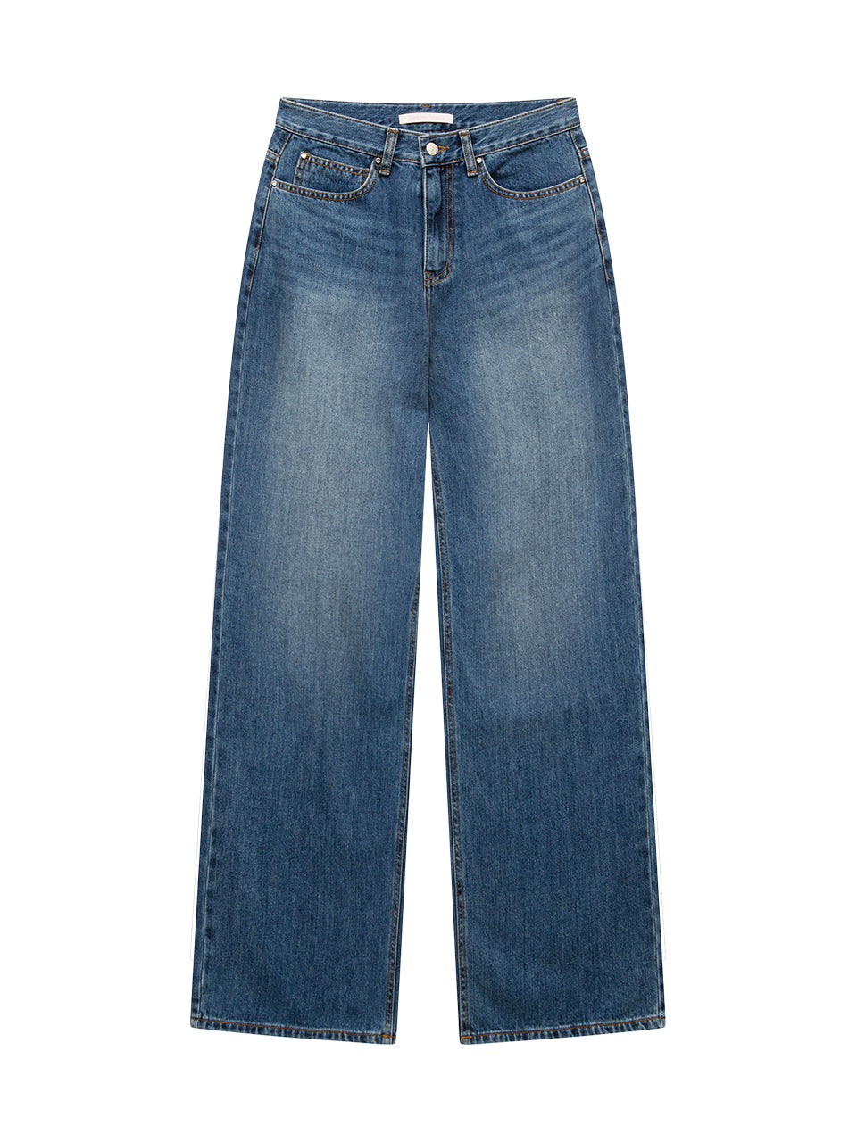 Margarin Fingers - Rivet Wide Denim Pants (Blue) product image 2 | TRAB K-Fashion Australia