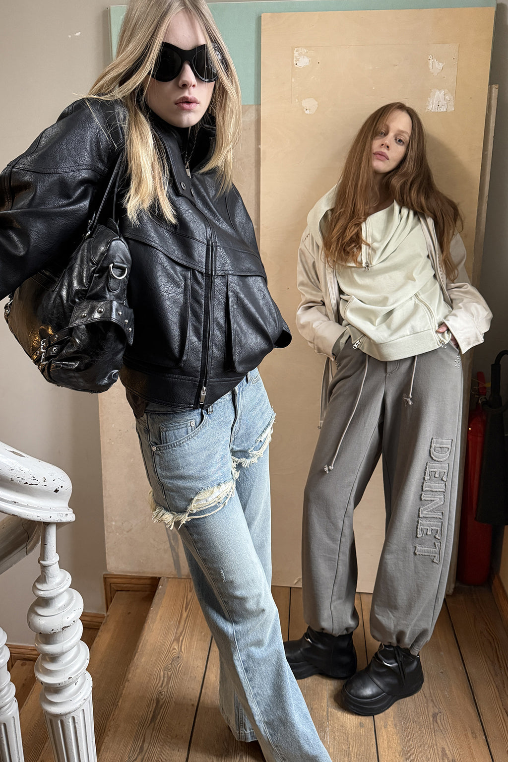 Deinet - Stud Pocket Big Bag (Black) product image 4 | TRAB K-Fashion Australia