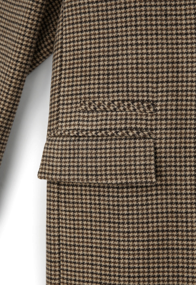 Tonywack - Single Breasted Tailored Coat (Brown/Beige/Black Houndtooth) product image 15 | TRAB K-Fashion Australia