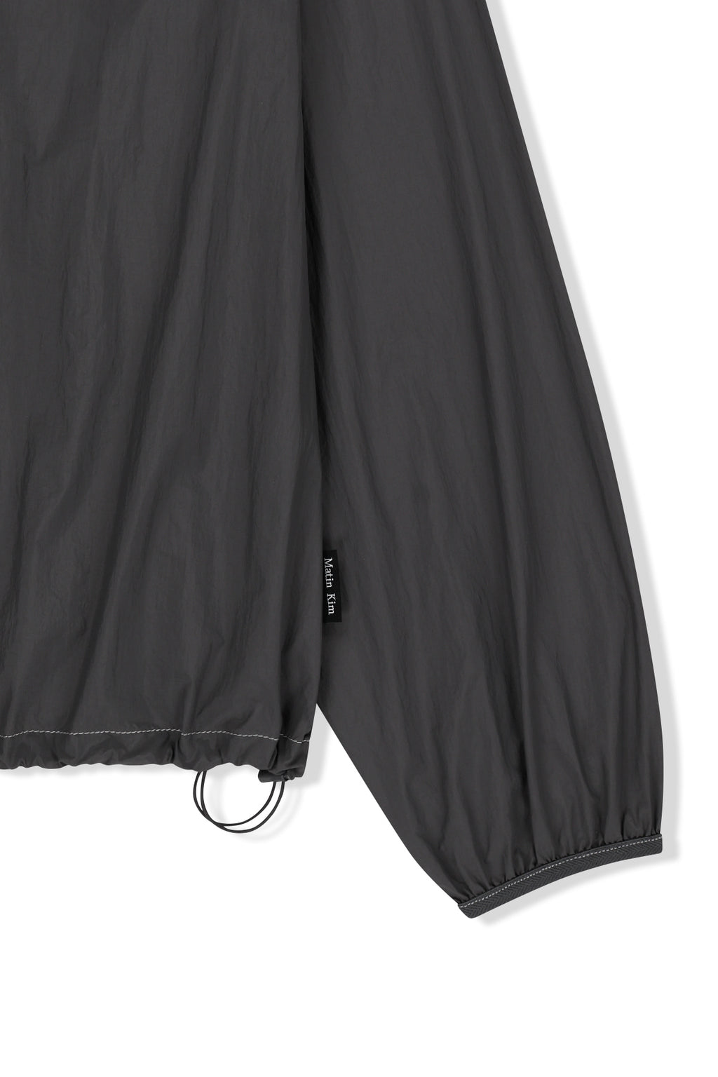 Matin Kim - Matin Pace Logo Half Zip Top (Charcoal) product image 3 | TRAB K-Fashion Australia