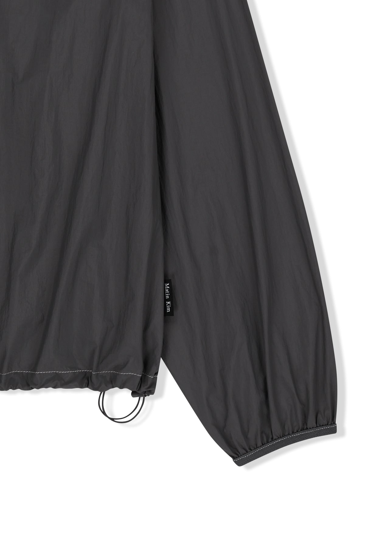 Matin Kim - Matin Pace Logo Half Zip Top (Charcoal) product image 3 | TRAB K-Fashion Australia