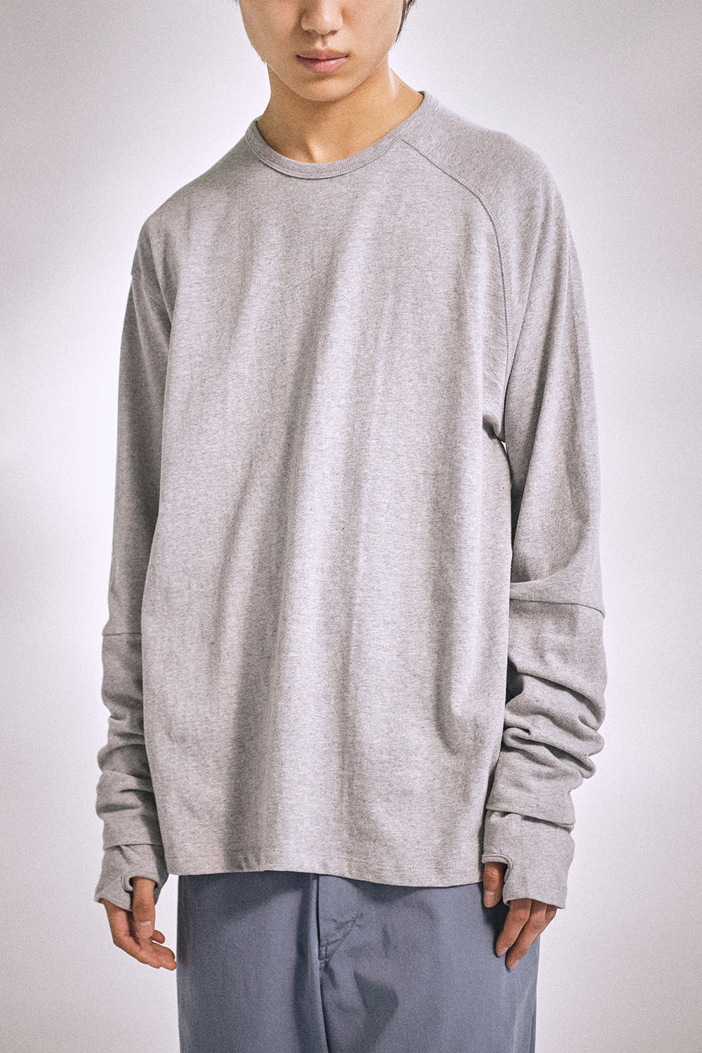 Hatchingroom - Double Sleeve Tee (M.Grey) product image 11 | TRAB K-Fashion Australia