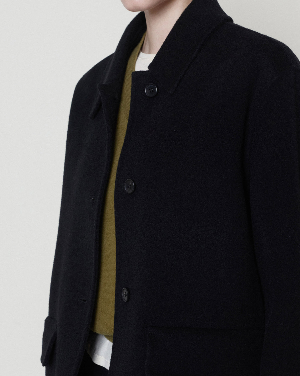 Brownyard - Handmade Half Coat (Black) product image 6 | TRAB K-Fashion Australia