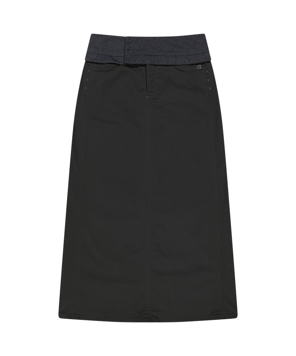 Coyseio - Waist Panel Skirt (Charcoal) product image 1 | TRAB K-Fashion Australia