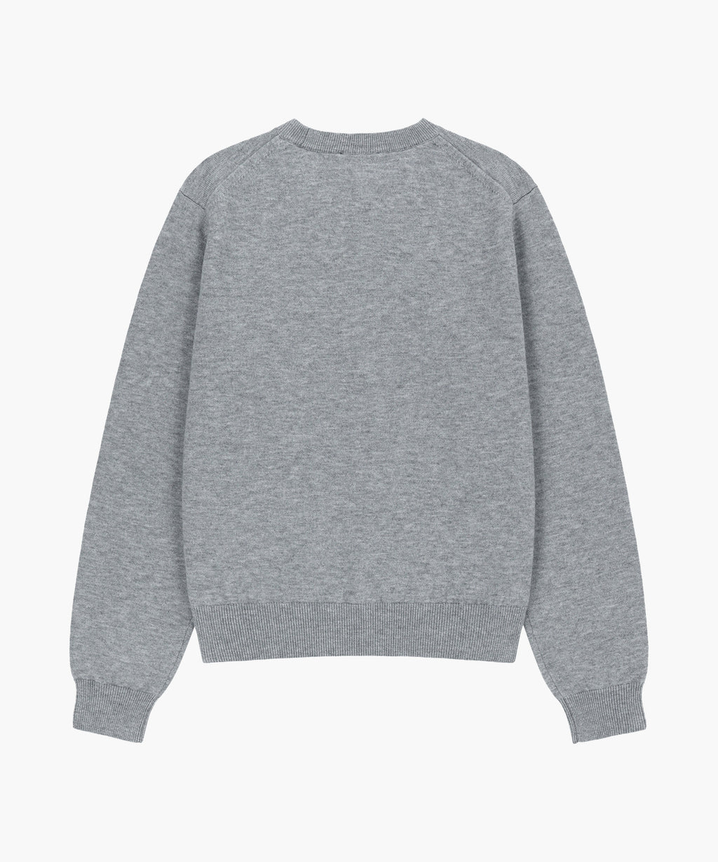 Marithe & Francois Girbaud - Small Classic Logo Knit Pullover (Melange Gray) product image 6 | TRAB K-Fashion Australia