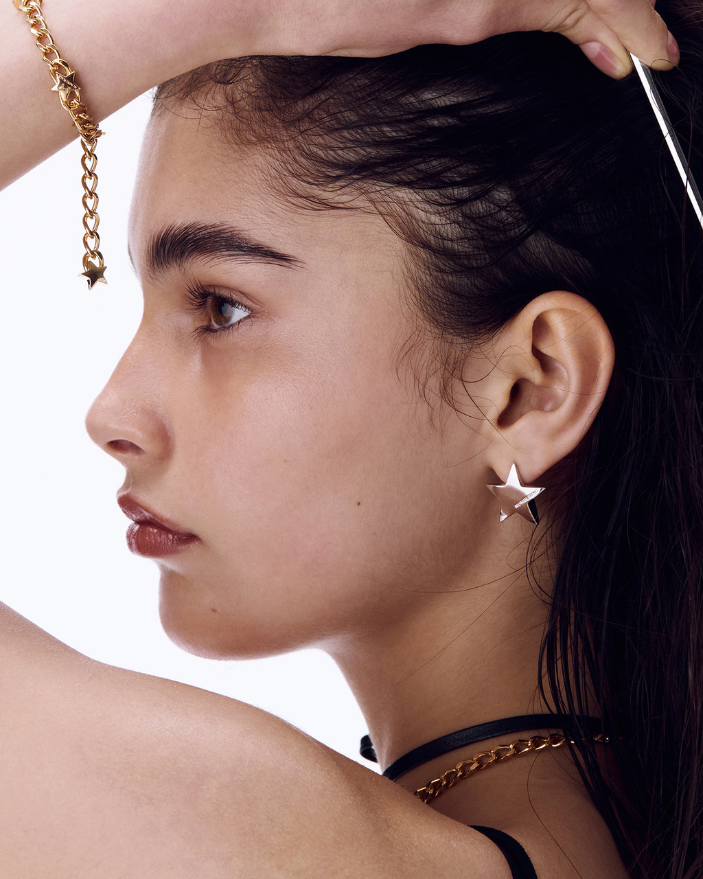 Numbering - Plain Star Earrings #5111 product image 2 | TRAB K-Fashion Australia