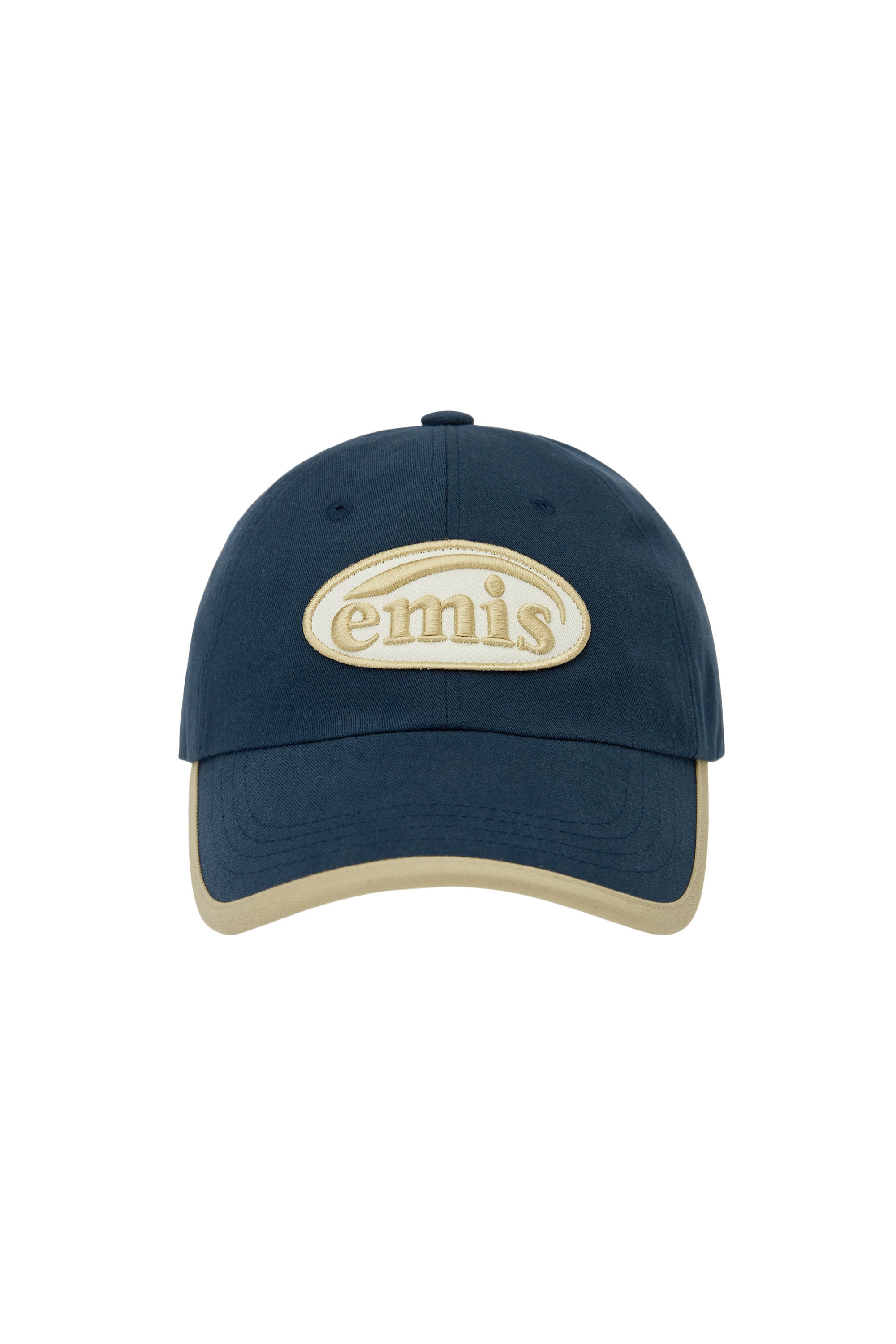 Emis - Beige Trimming Ball Cap (Navy) product image 1 | TRAB K-Fashion Australia