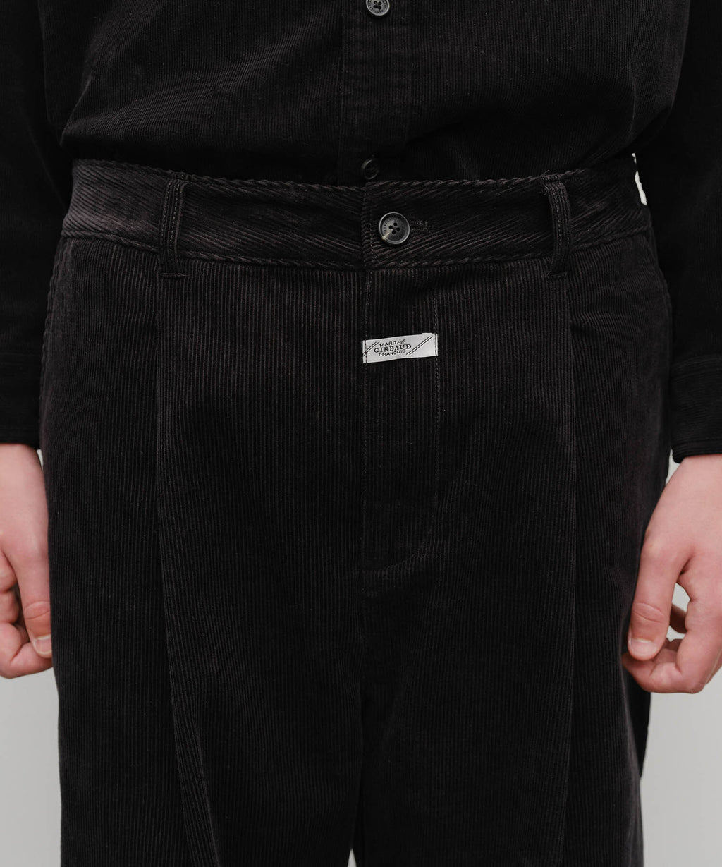 Marithe & Francois Girbaud - Corduroy Pants (Black) product image 2 | TRAB K-Fashion Australia