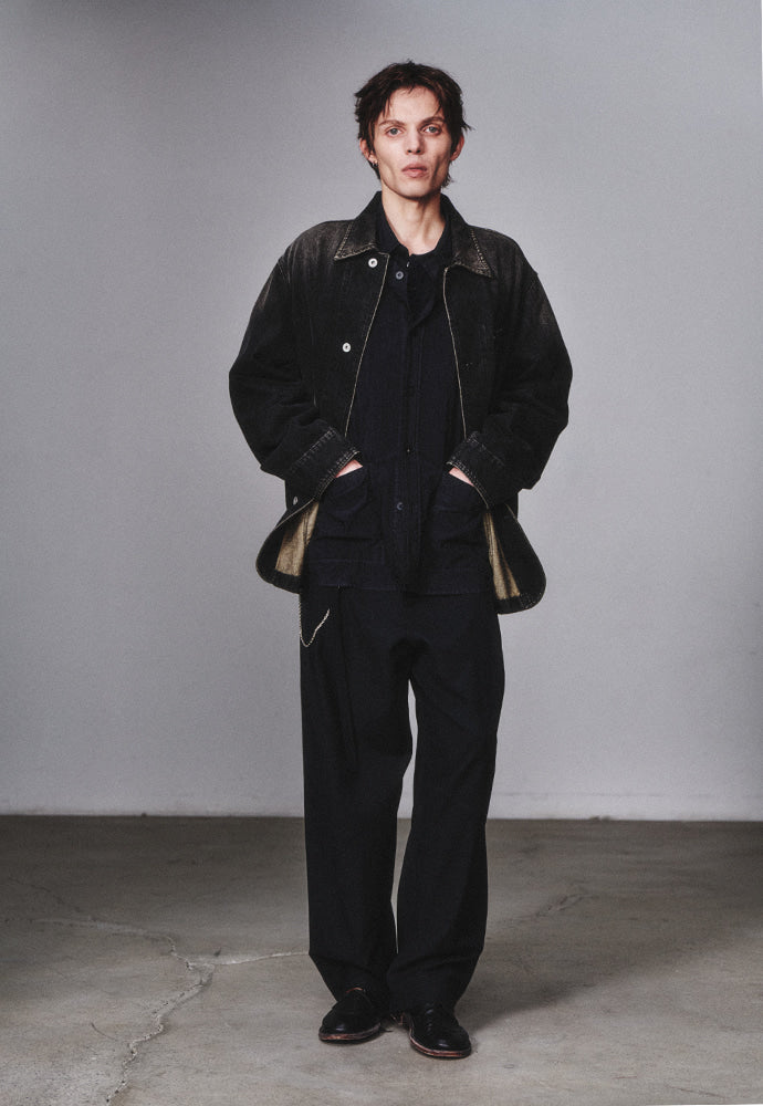 Art if acts - Denim Western Coverall Jacket (Used Black) product image 4 | TRAB K-Fashion Australia