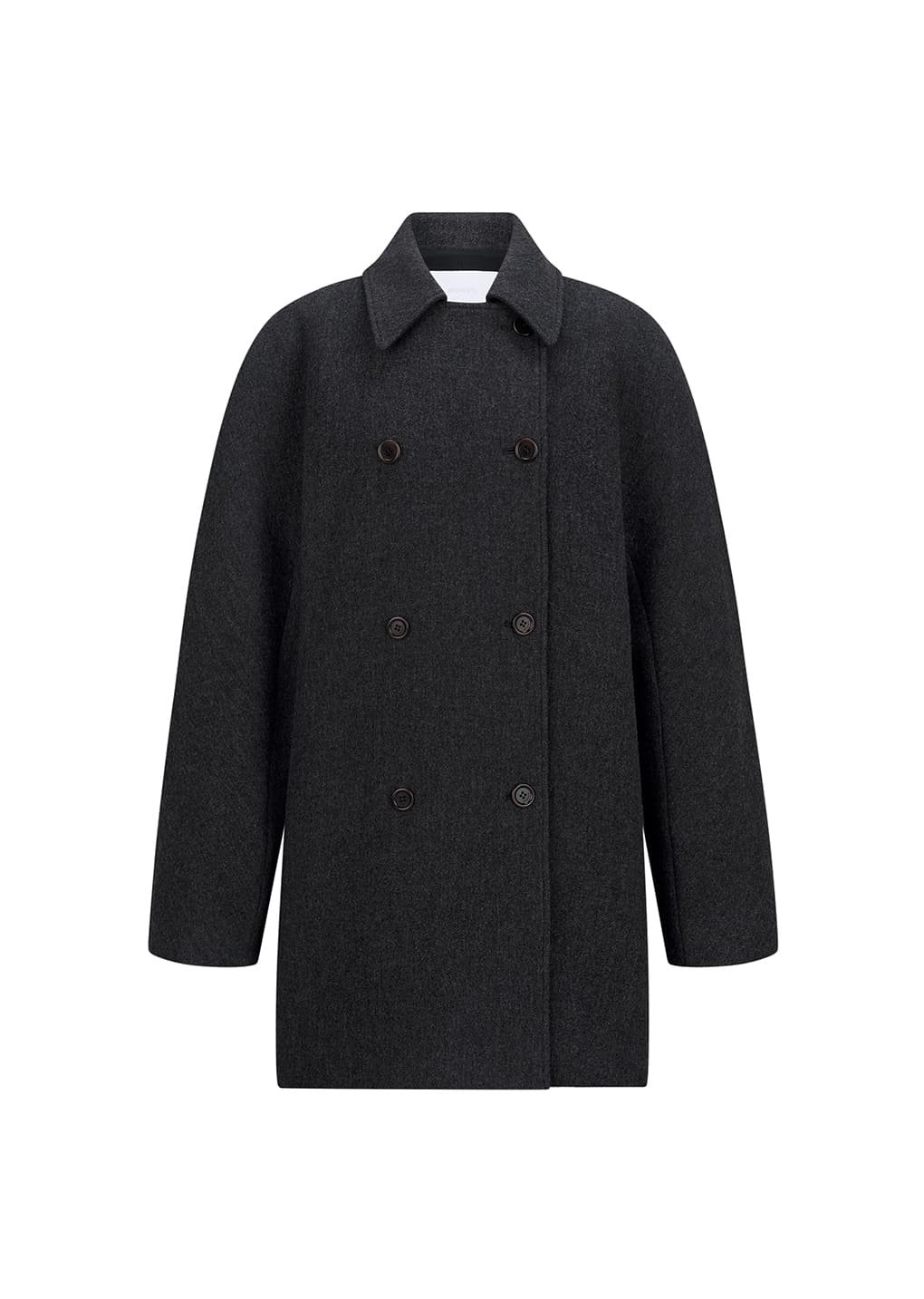 Amomento - rounded half coat (Charcoal) product image 10 | TRAB K-Fashion Australia