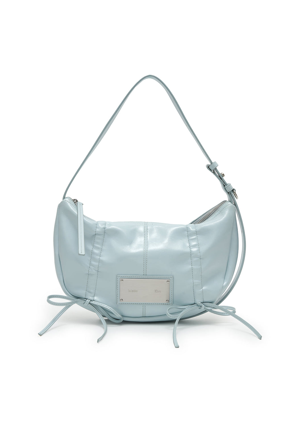 Matin Kim - Half Shirring Ribbon Round Bag (Sky) product image 1 | TRAB K-Fashion Australia