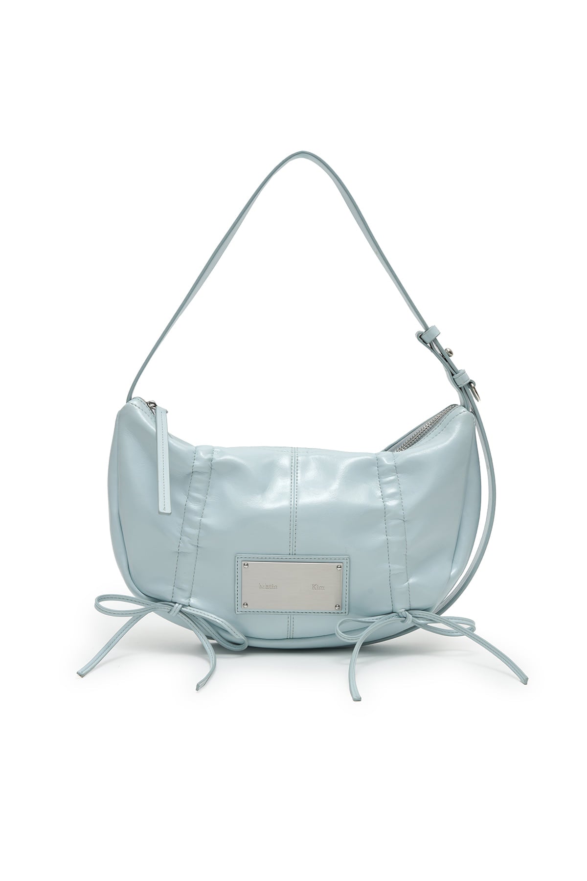 Matin Kim - Half Shirring Ribbon Round Bag (Sky) product image 1 | TRAB K-Fashion Australia
