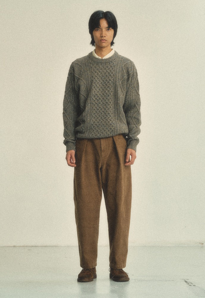Art if acts - Pocket On Tuck Pants (Camel Brown) product image 1 | TRAB K-Fashion Australia