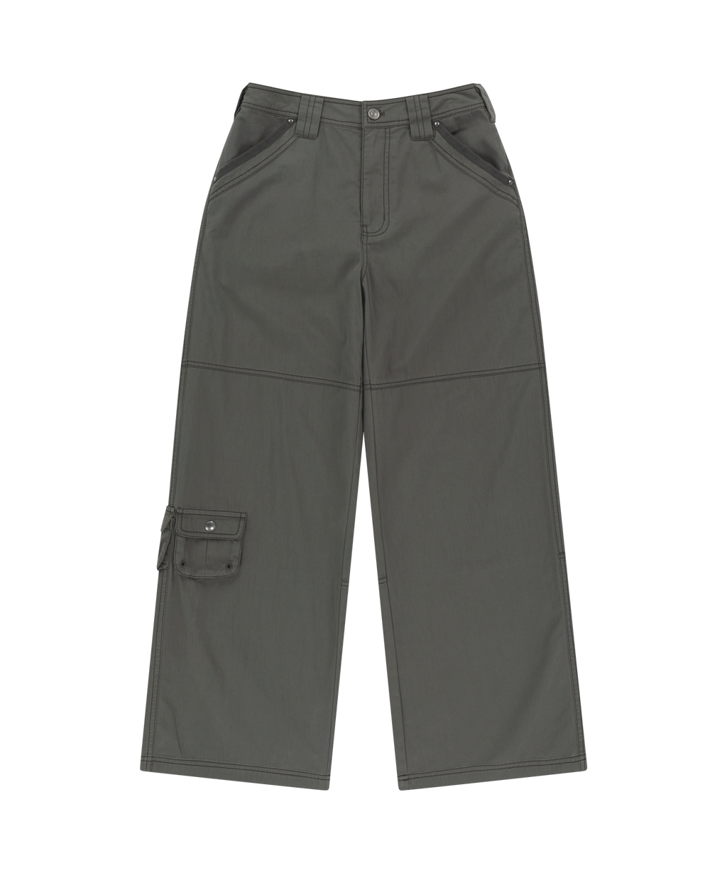 Coyseio - Snap Work Pants (Khaki) product image 1 | TRAB K-Fashion Australia