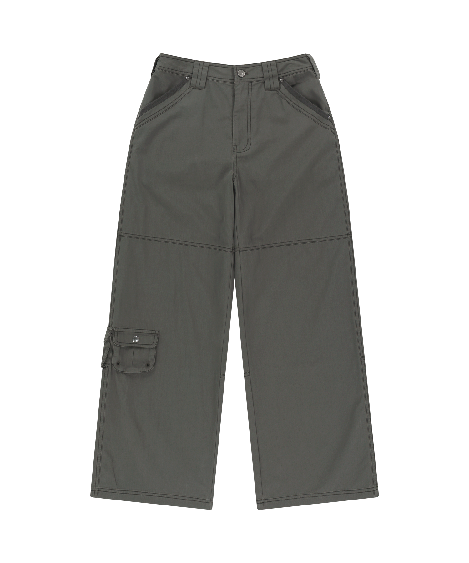 Coyseio - Snap Work Pants (Khaki) product image 1 | TRAB K-Fashion Australia